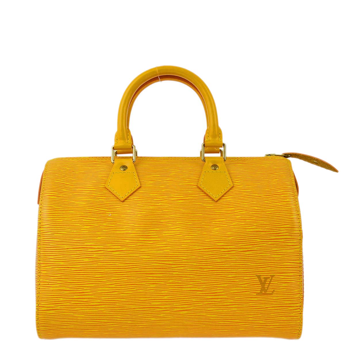 Louis Vuitton 1996 黃色 Epi Speedy 25 手提包 M43019