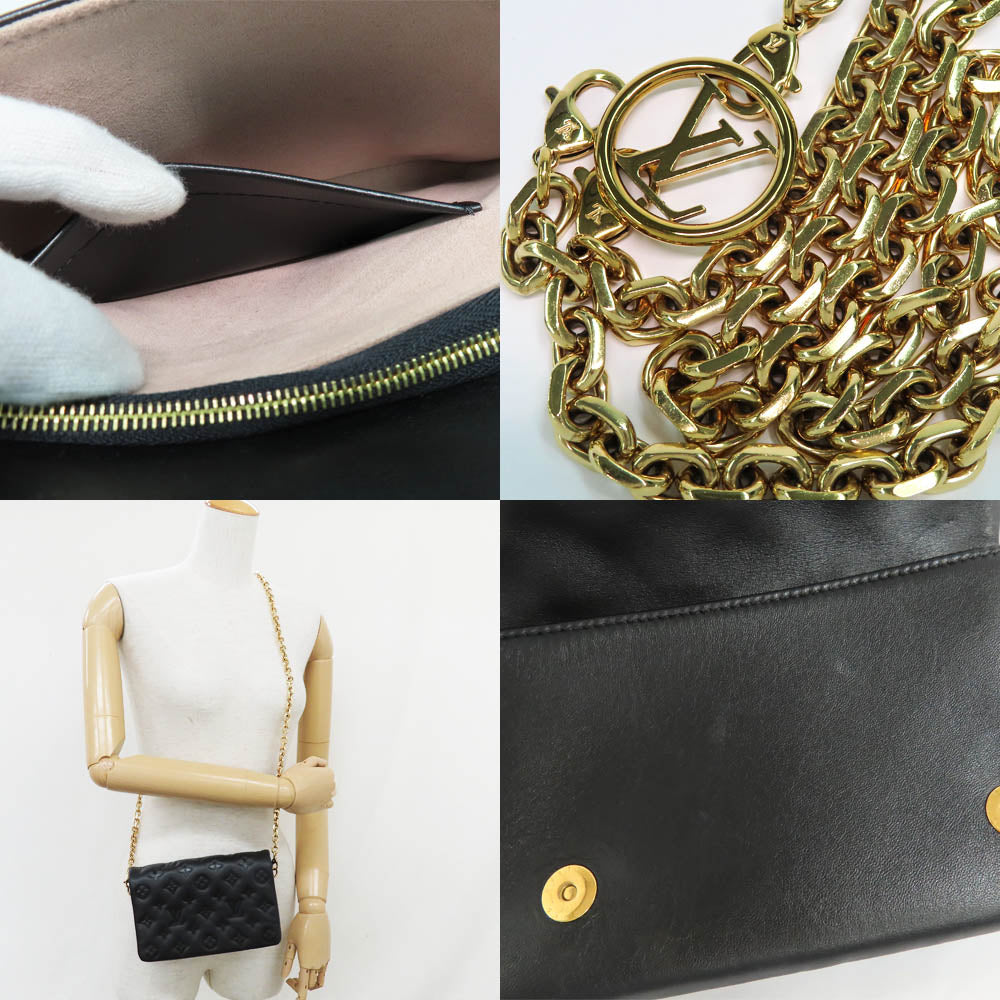Louis Vuitton M80742 Monogram Embos Chain Shoulder Bag 2WAY Backpack Noir Black G  Lambskin