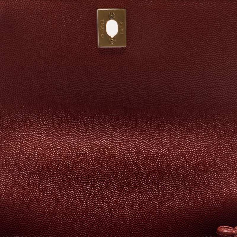 CHANEL V Stitch Coco Handle 2WAY Handbag Caviar S Red  Handbag  Shoulder Bag Ladies Handbag Hybrid 【 Delivery】 Netherlands Online
