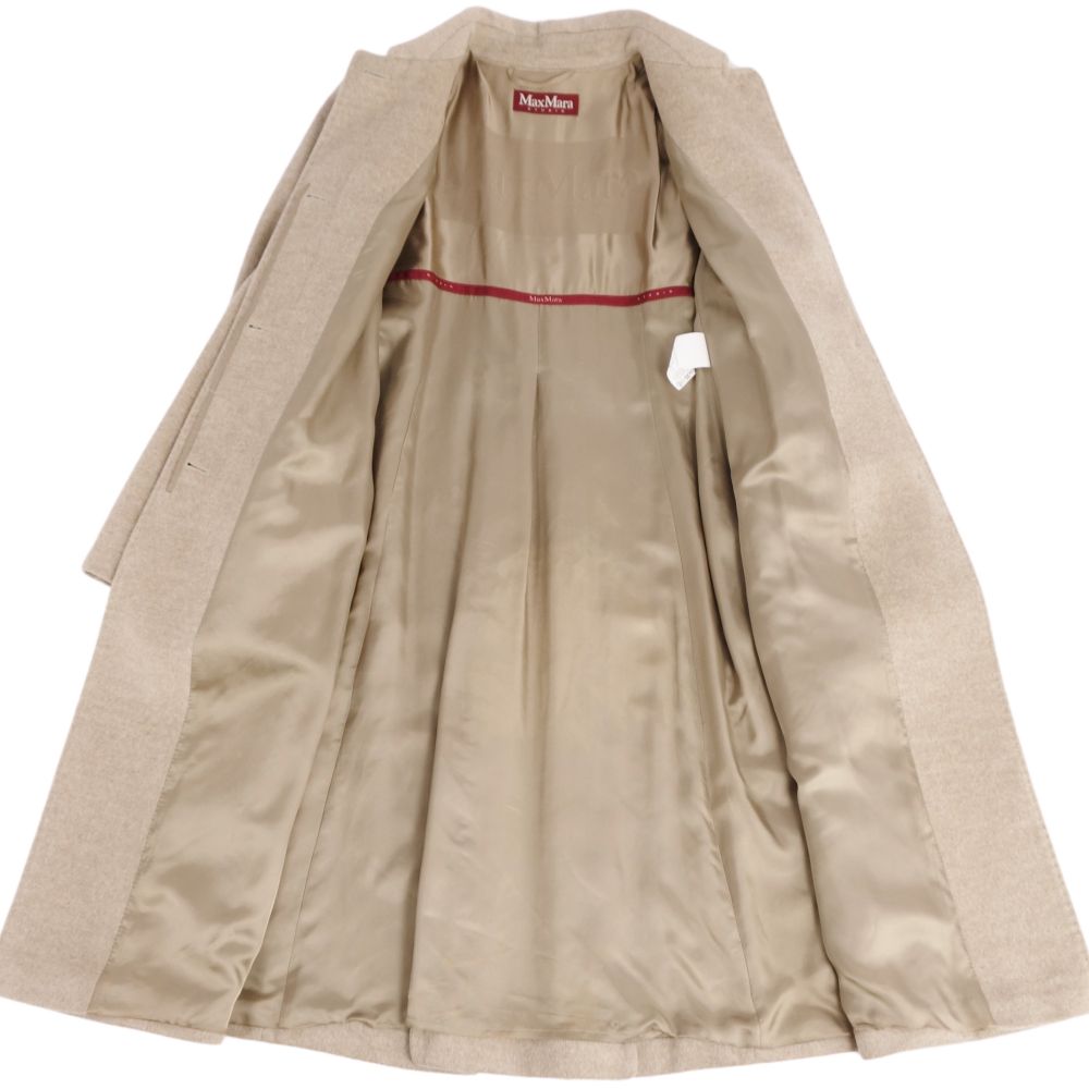 Max Mara Studio Coat Long Coat   JI40 USA6 FB38 GB8 (Equivalent to M) Beige (Equivalent to M)