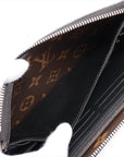 Louis Vuitton Monogram Makassar Zippy Dragon M69407 Black  Brown Round Zip Wallet