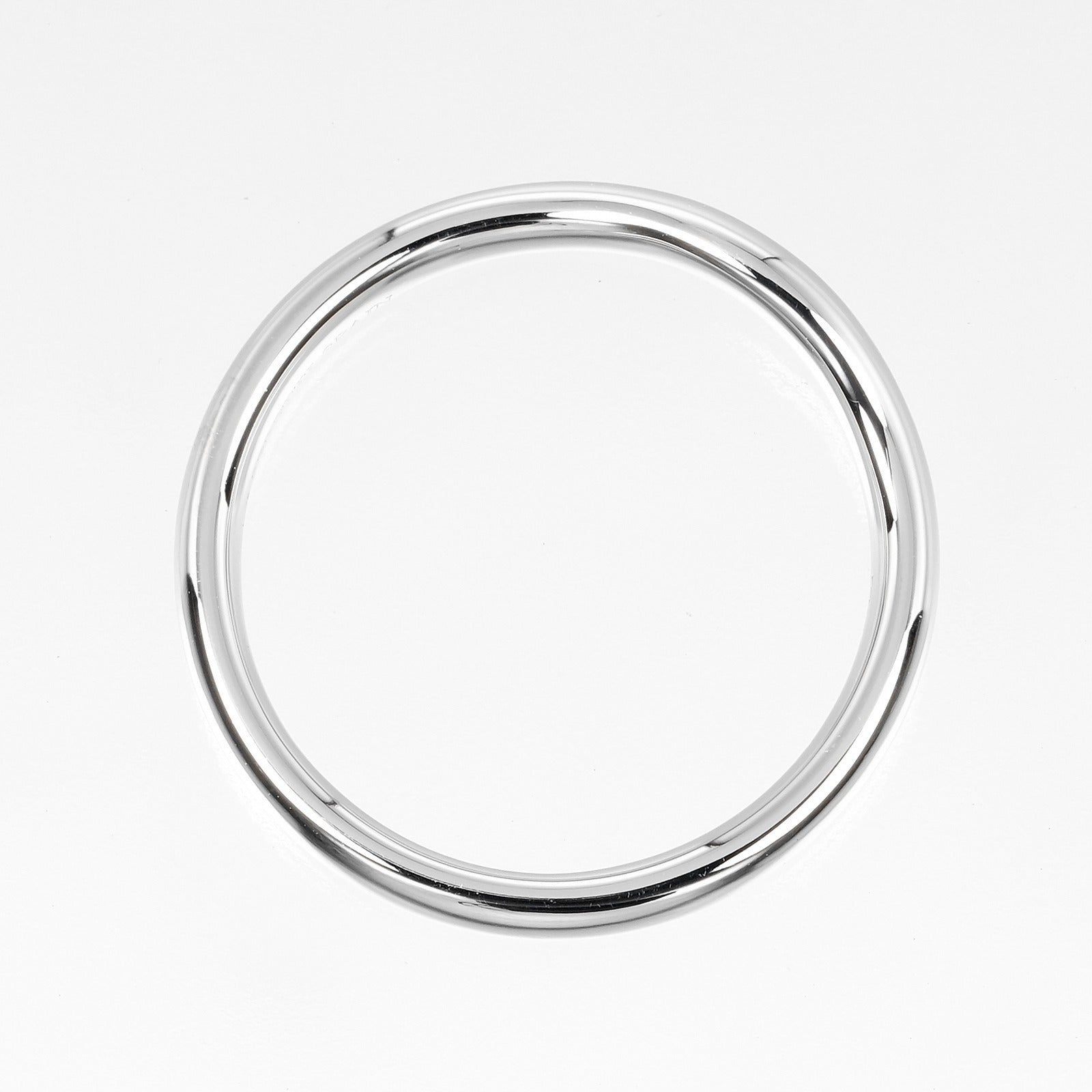 Tiffany &amp; Co. Carbide Band 15th Ring Ring 3mm Model Pt950 Platinum  6.06g A-rang quality cloth brand