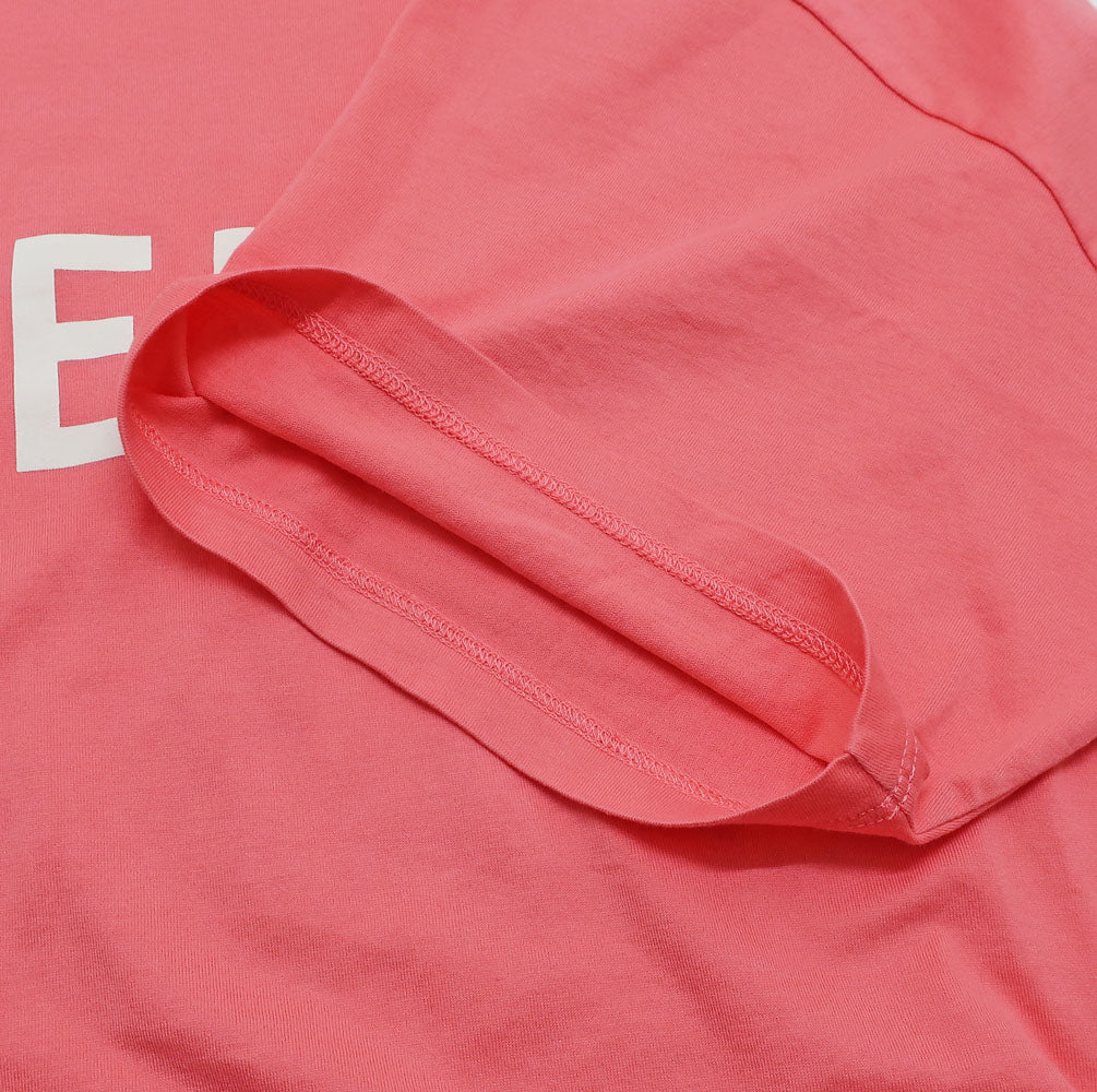 Celine Edison  Logo Size XL 2X681671Q Pink Cotton 100% Italian Apparel  Dress