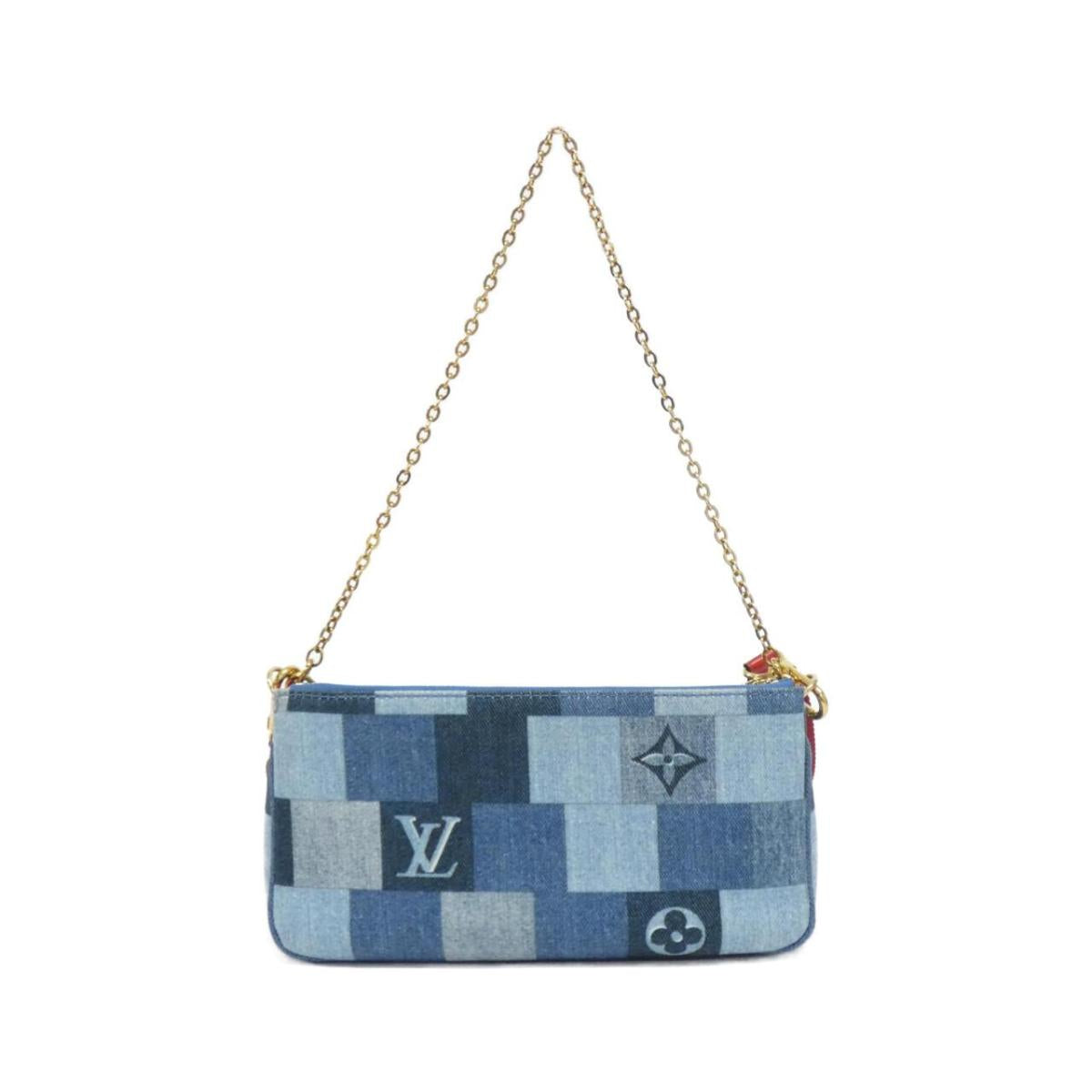 Louis Vuitton Denim Monogram Multicolor Pochette Accessory M44990 Shoulder Bag