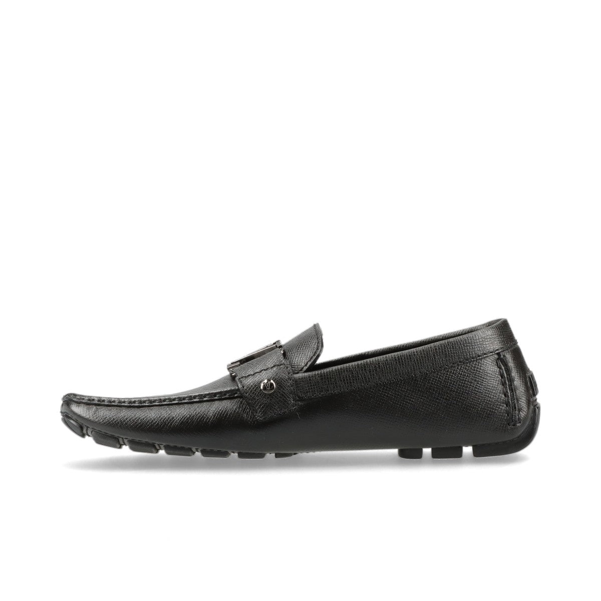 Louis Vuitton Monte Carlo Line 16 Years Leather Driving Shoes 7.5 Men Black FA0186 LV Logo