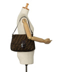 Fendi Zucca Mamma Bucket Shoulder Bag 26325 Brown Women's
