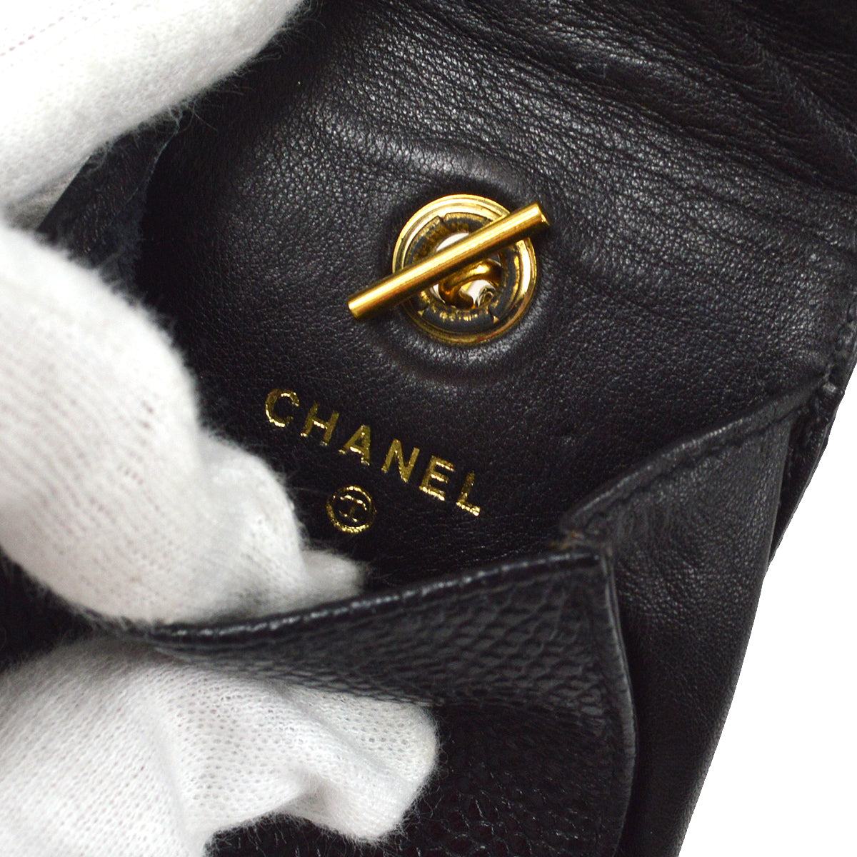 Chanel Black Caviar Multi Pouch