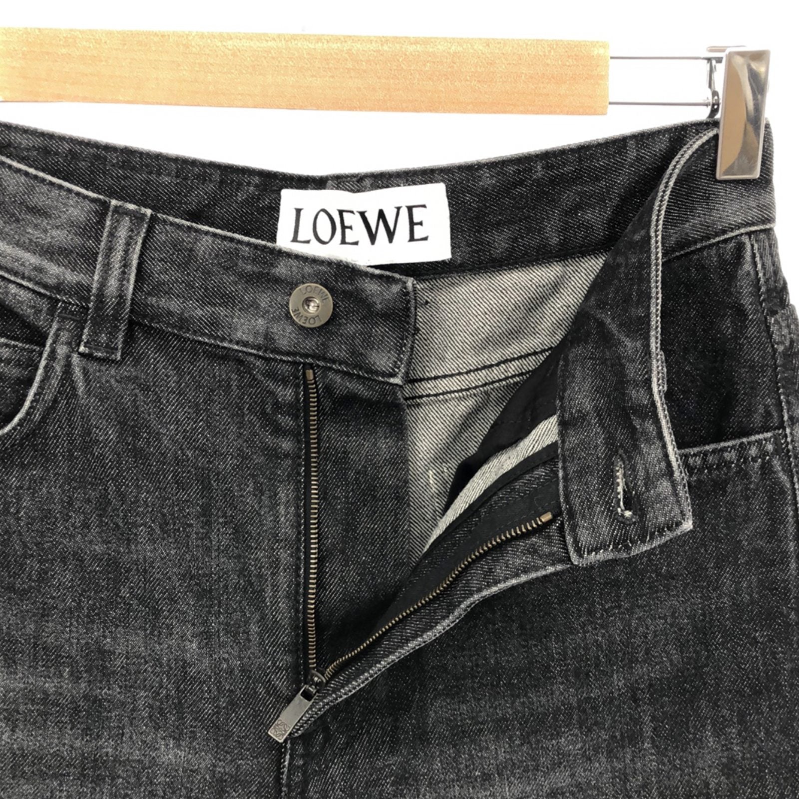 Loewe LOEWE Denim Clothes Bottoms Cotton  Black S540Y11X191100F36