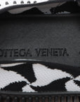 Bottega Veneta Fabric Slippon 43 Men Black x White Lattice Slippers