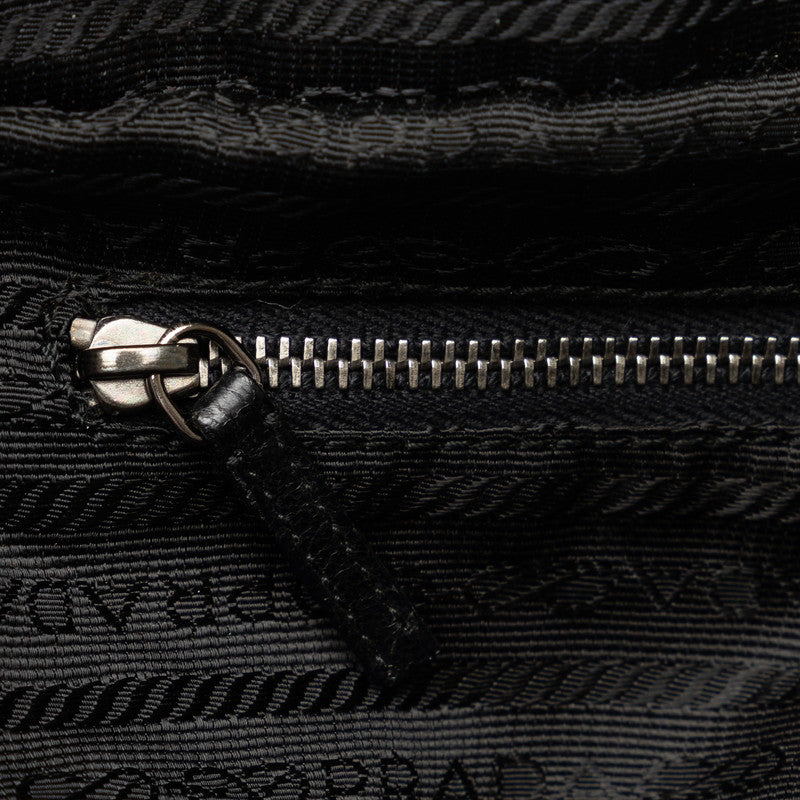 Prada Triangle Logo  Handbag Shoulder Bag BL0119 Black Nylon  Prada