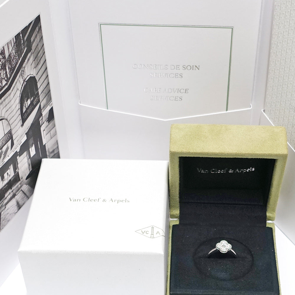 Van Cleef &amp; Arpels K18WG es Alhambra Ring Diamond VCARO85800 Jewelry 750WG