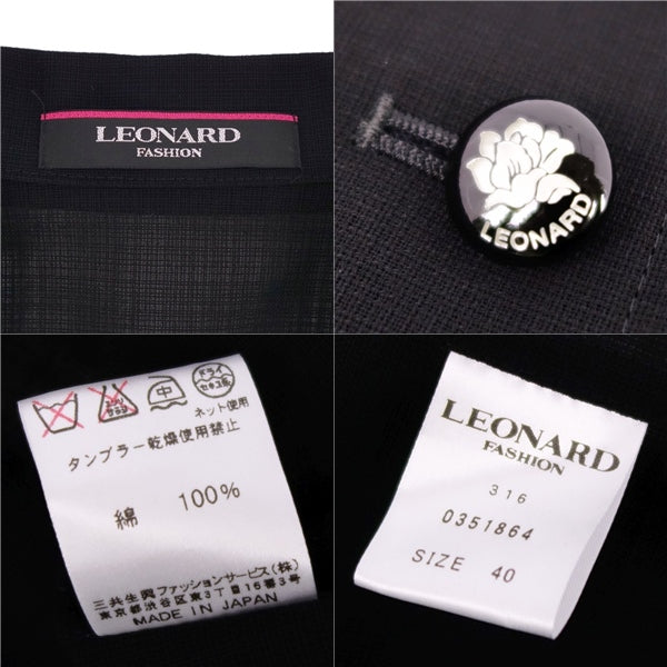 LEONARD FASHION Jacket Cotton   40 (M equivalent) Black