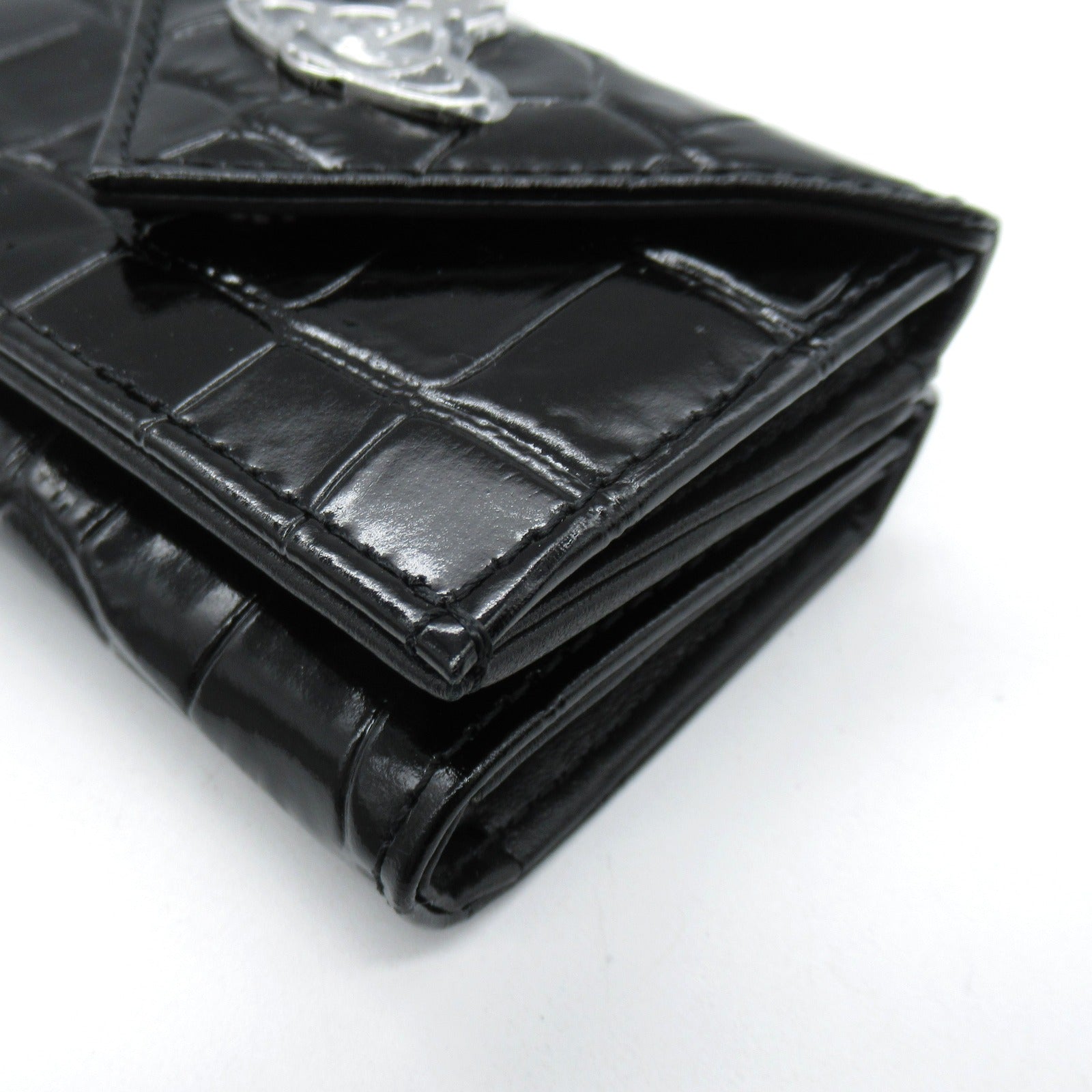 Vivienne Westwood Three Fold Wallet Three Folded Wallet  Leather  Black 51150009L0039
