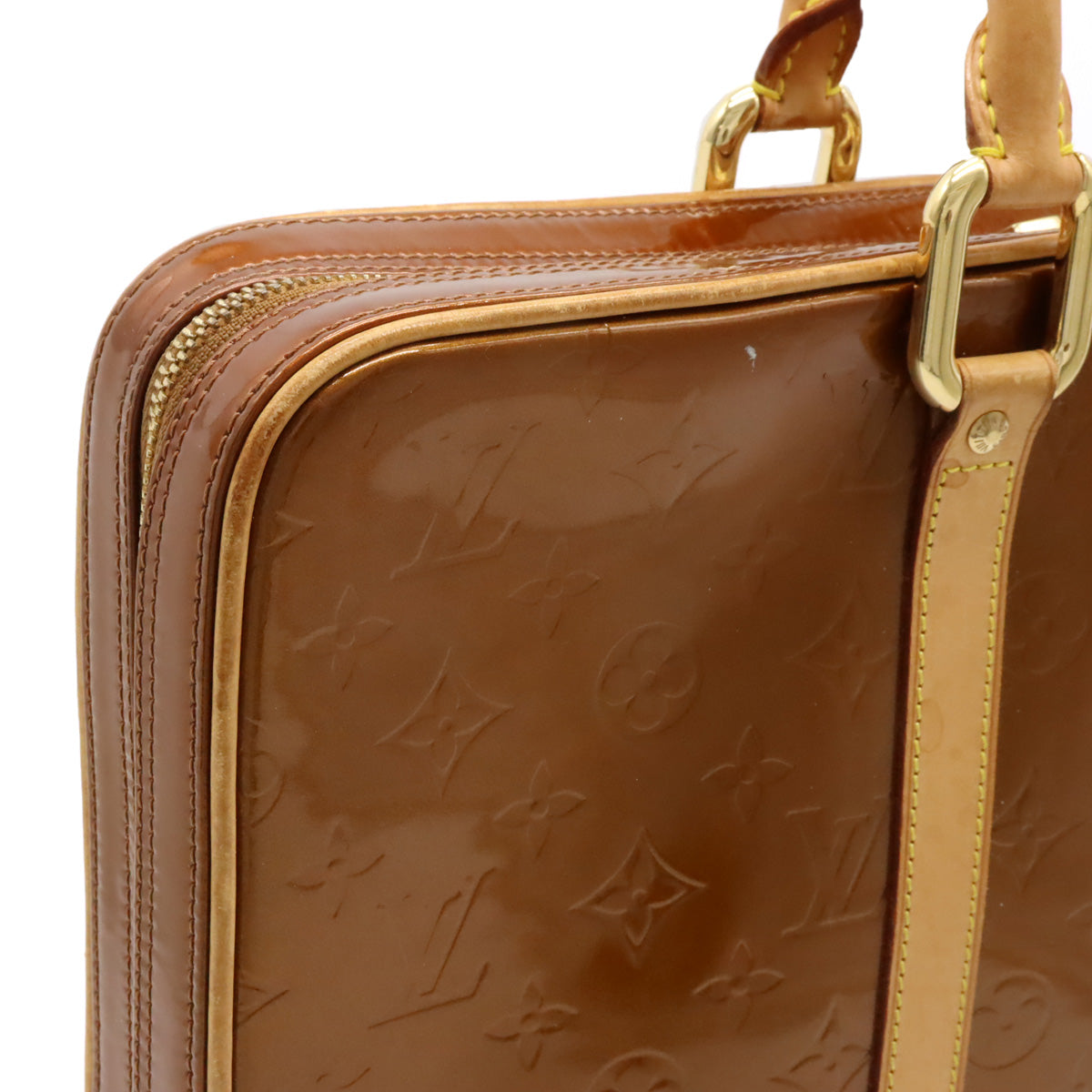 LOUIS VUITTON Louis Vuitton Monogram Vernis Vandam Business Bag Paper Bag Briefcase Emmeline Bronze M91125