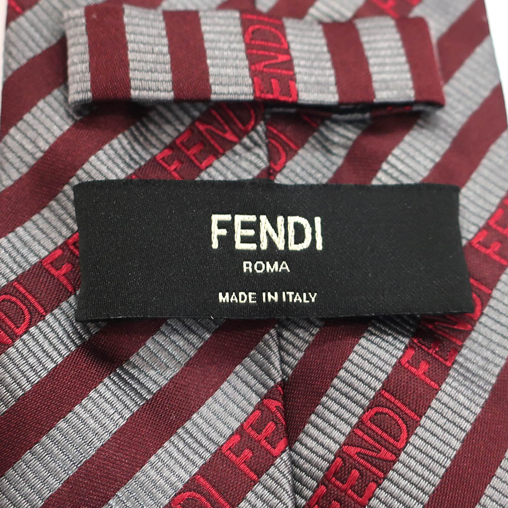 FI Fendi Cravate Silk   Dress Gentlemen Small Business Bordeaux Gr  etc