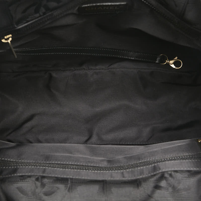 Chanel  Loveel Line Coco Tote Bag Black Nylon Leather  CHANEL