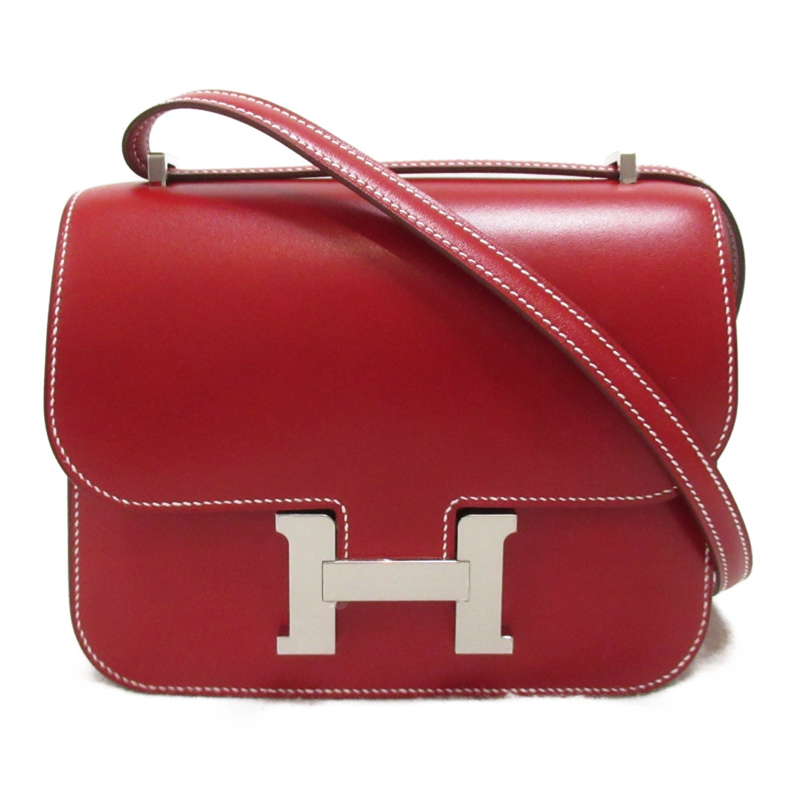Hermes Hermes Constance Mini Ru Shoulder Bag Shoulder Bag Leather Voteractic  Red