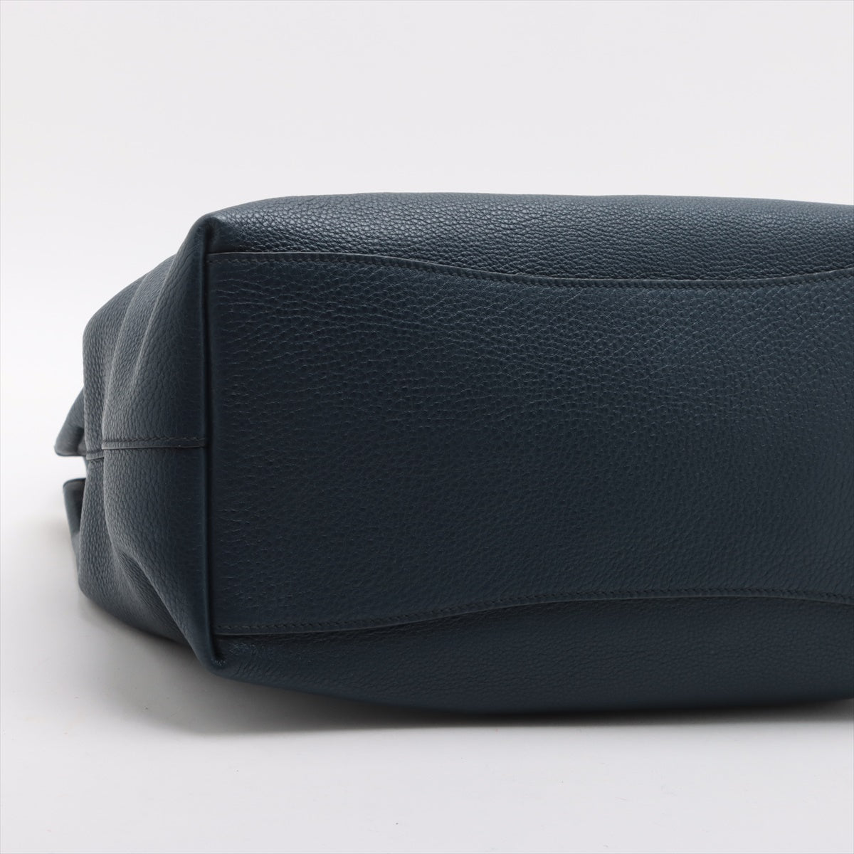 Prada Vittero Leather Shoulder Bag Navy 1BC051