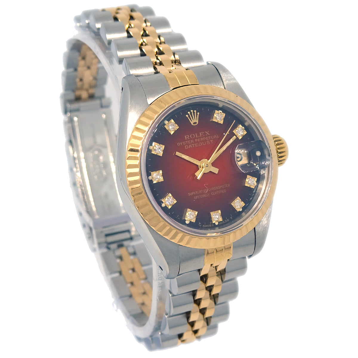 Rolex Oyster Perpetual Datejust 26mm Ref.79173G Watch 18KYG SS Diamond