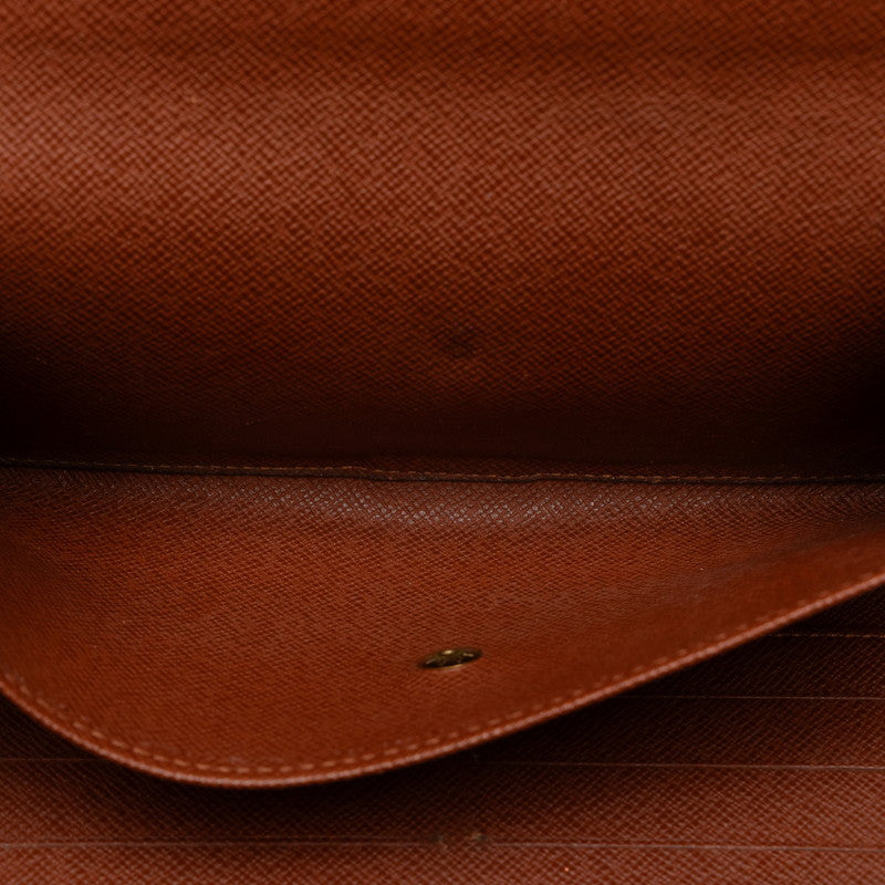 Louis Vuitton Monogram Porte Trezor International Long Wallet M61215 Brown PVC Leather  Louis Vuitton