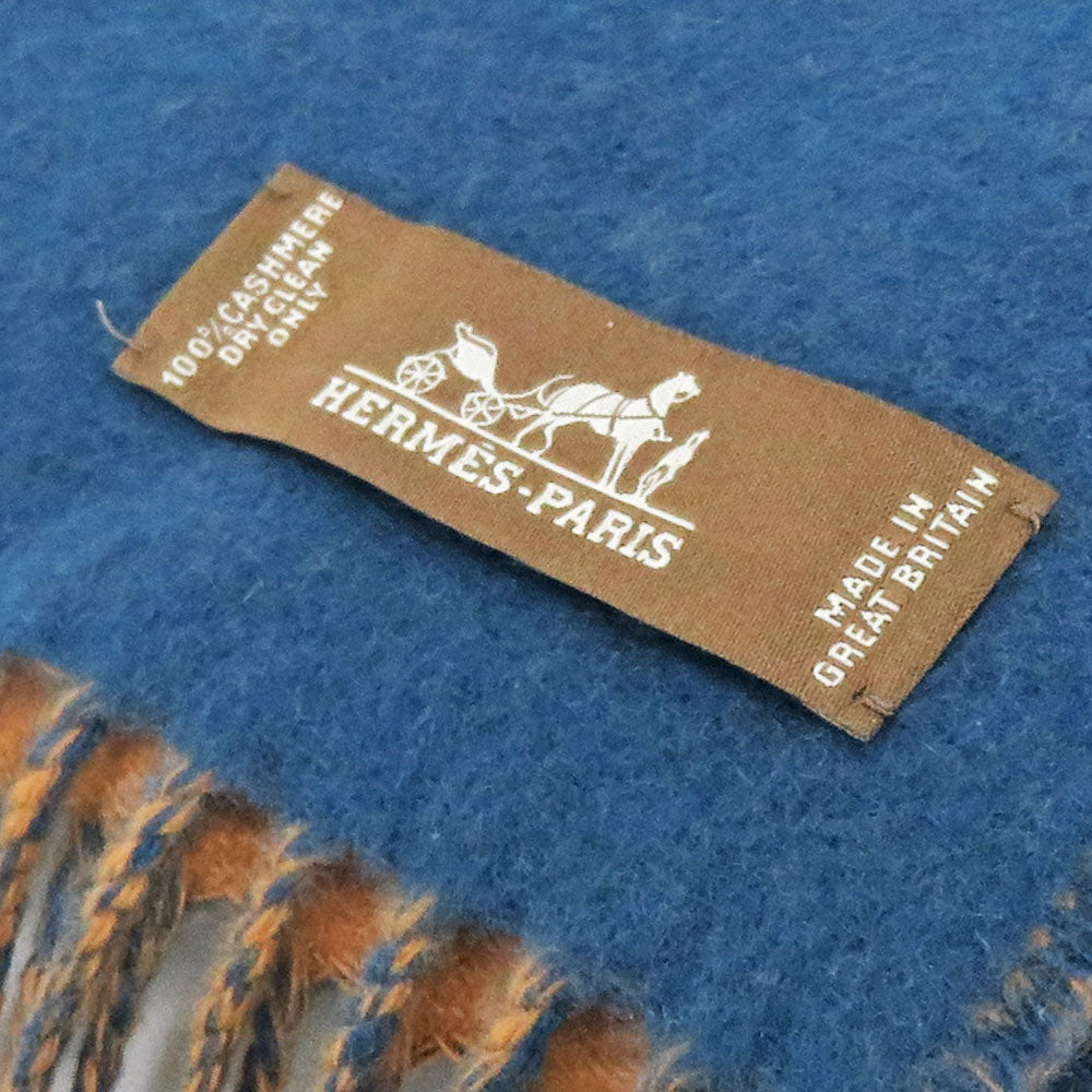 Hermes Ermes Antarctic Escatole Maffler Cashmere 100% Naïve Brown Horse Sleeve Horse Sleeve Small