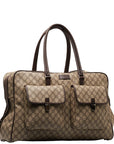 Gucci GG Supreme Boston Bag Bag 108827 Brown Beige PVC Leather  Gucci