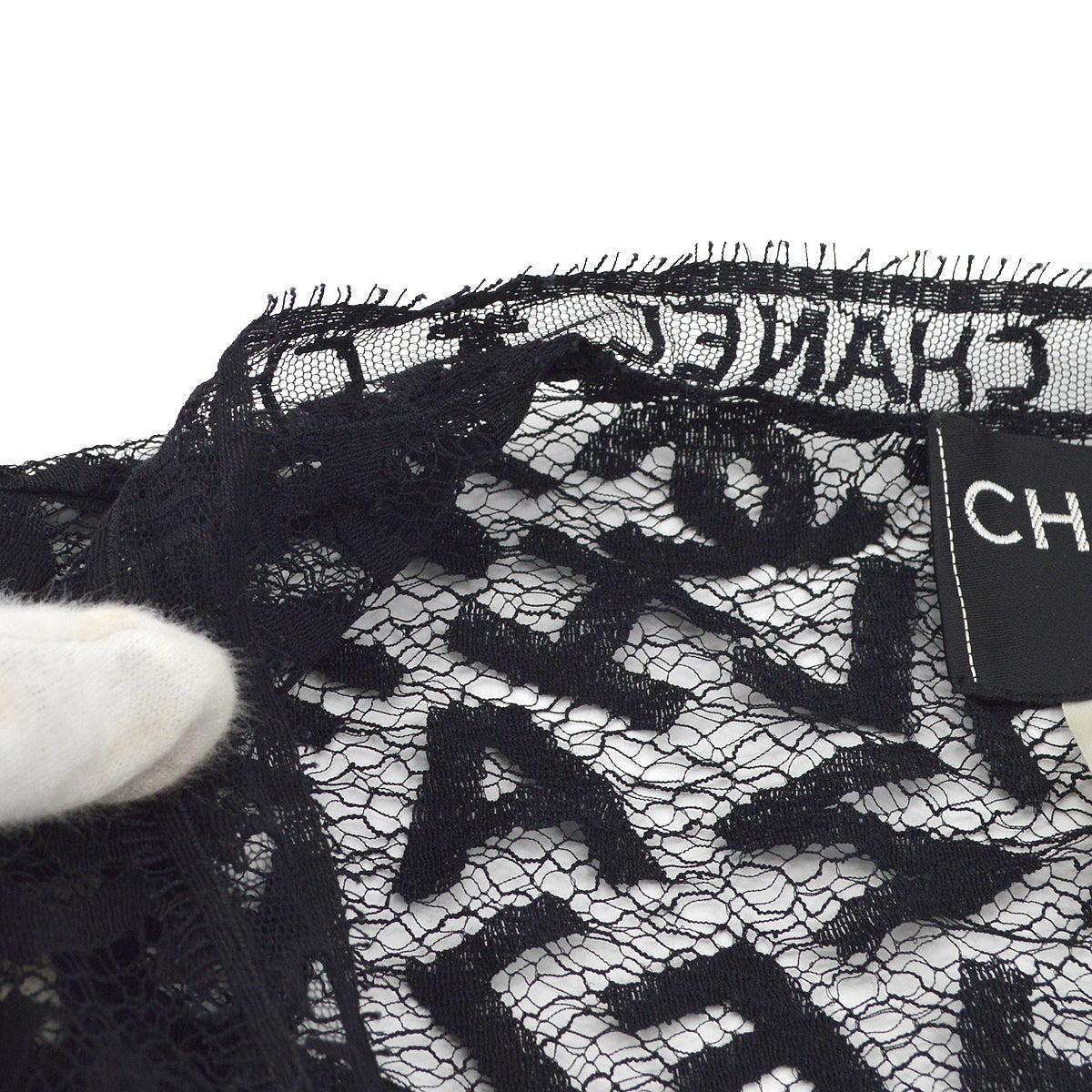 Chanel Lace Cardigan Black 98A 