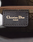 Christian Dior 2000 Brown Lambskin Lady Dior Bag Large