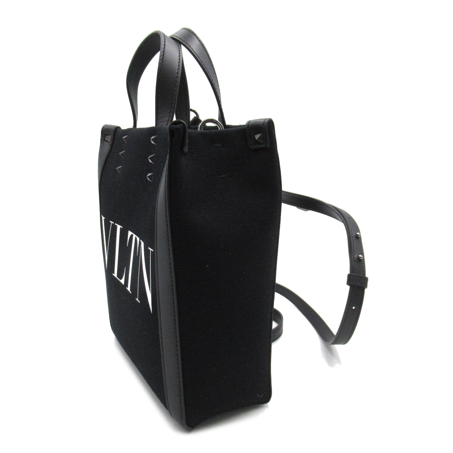 Valentino 2w Shoulder Bag 2way Shoulder Bag Linen  Black Nero Bianco 3Y2B0B78PYY0NI