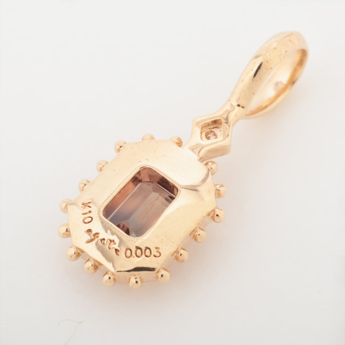 Agat Vial Sapphire Diamond Charm K10 (YG) 0.6g 0.003 E