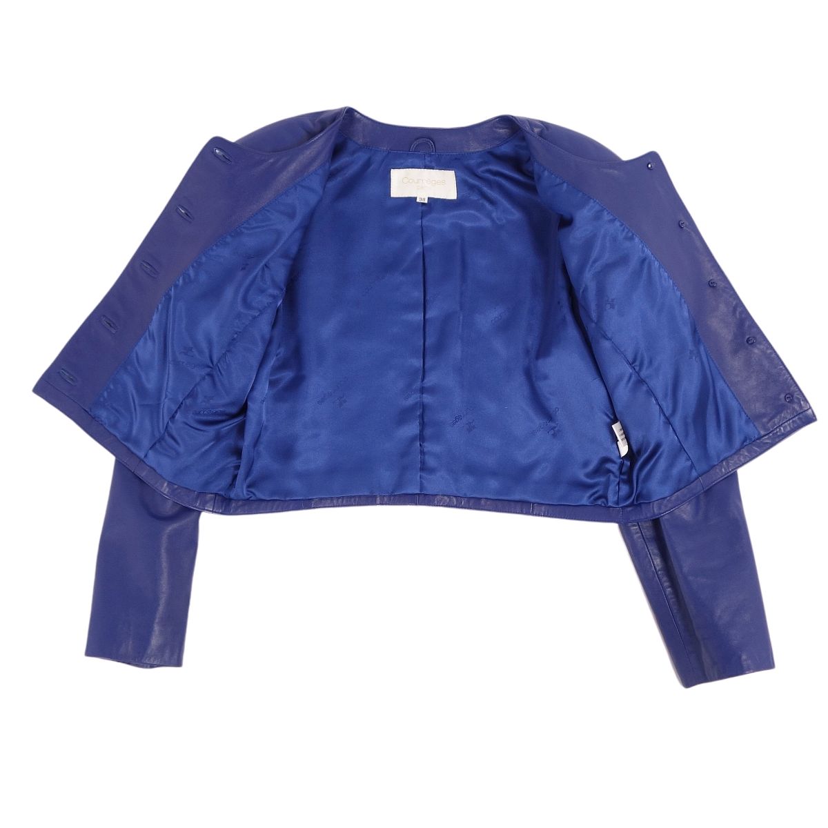 Crazy Courreges  Shirt Jacket Shirt Lambskin  38(S equivalent) Blue