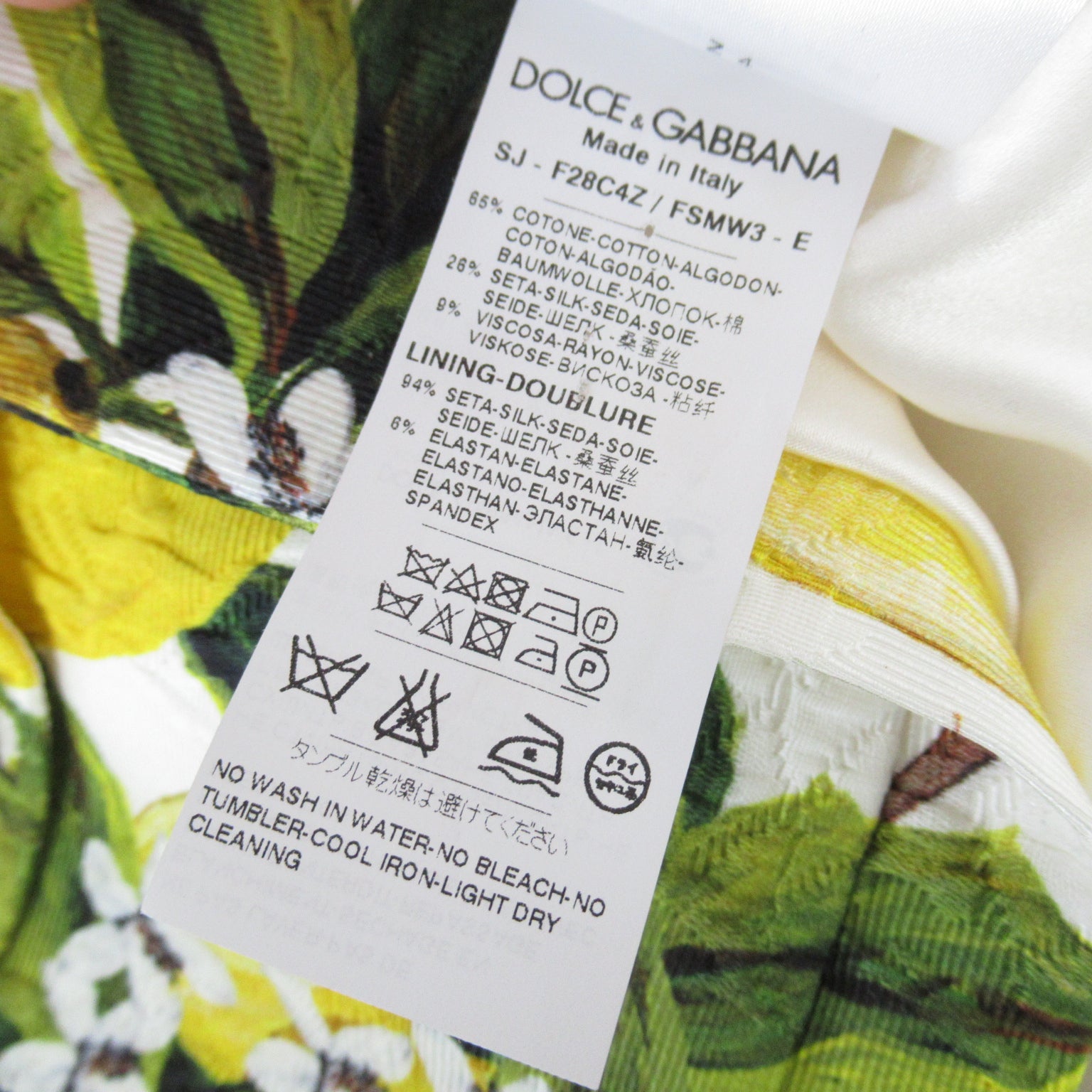 Dolce &amp; Gabbana Jacket Lemon   Cotton  Yellow SJ-F28C4Z