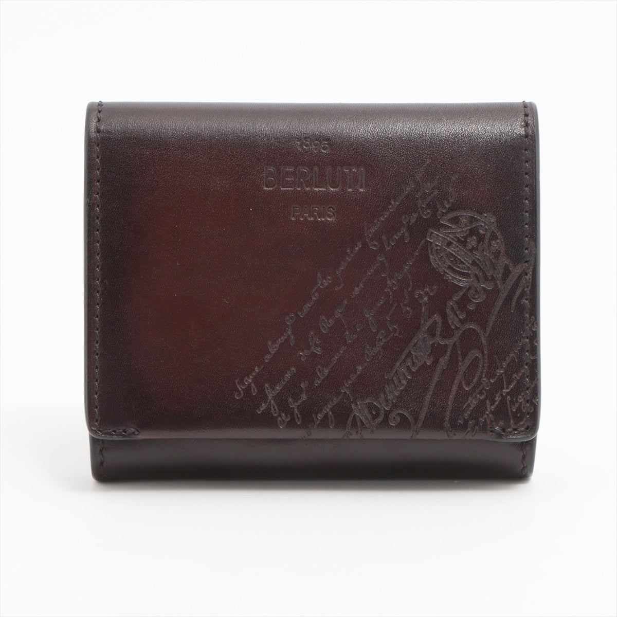 Belotti Caligraphy Leather Wallet Brown