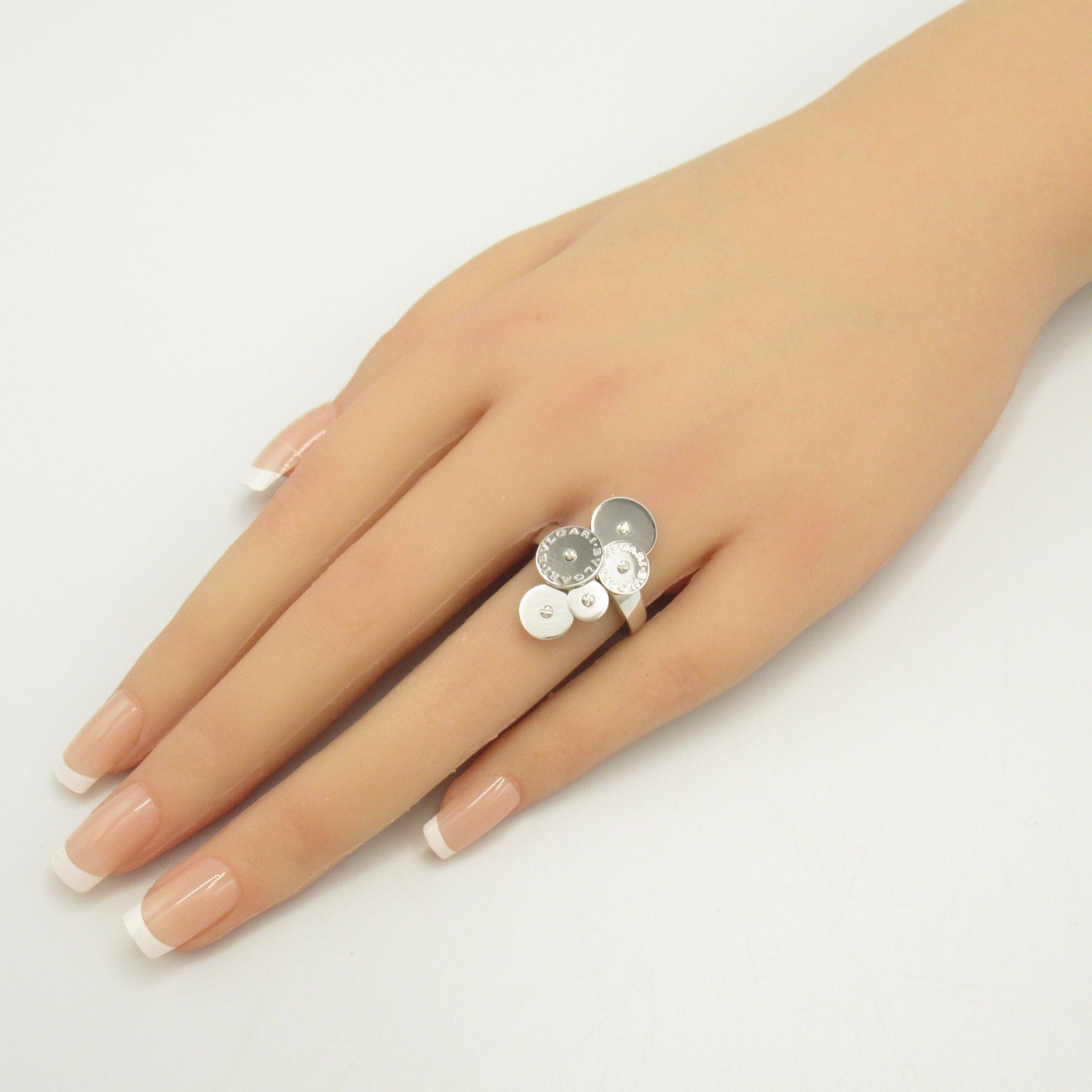 Bulgari BVLGARI Cyc Ring Ring and Ring Jewelry K18WG (White G)  Silver