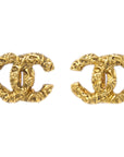 Chanel CC Earrings Clip-On Gold 03A