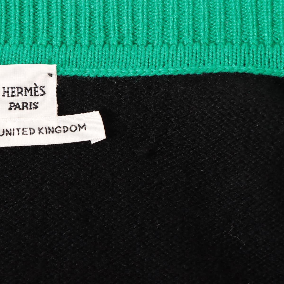 Hermes 21AW Casimir Cardigan 34  Green  Black