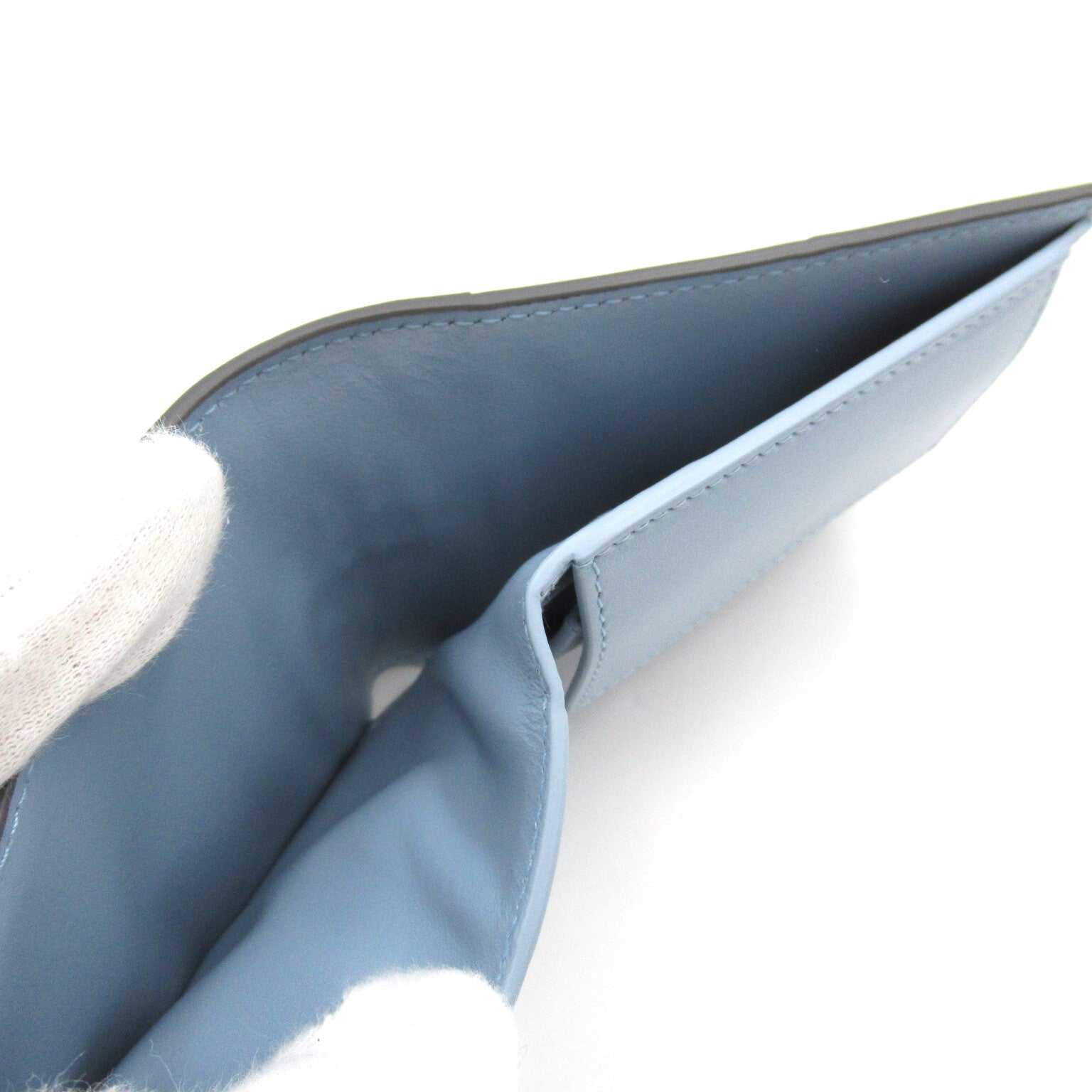 BOTTEGA VENETA Double Fold Wallet Double Folded Wallet    Grey / Blue / Light Graphite / Ice 749455VBWD51410