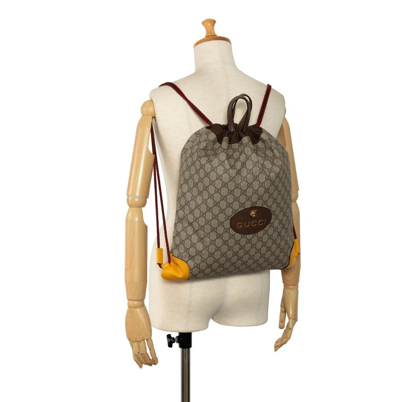 Gucci GG Supreme Taiga Head Dressing Bag 473872 Beige Brown PVC Leather  Gucci