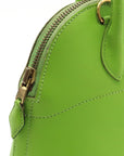 Hermes Bolide 27 Handbag 2WAY Shoulder Bag Leather Green Gold  V Signage Blumin