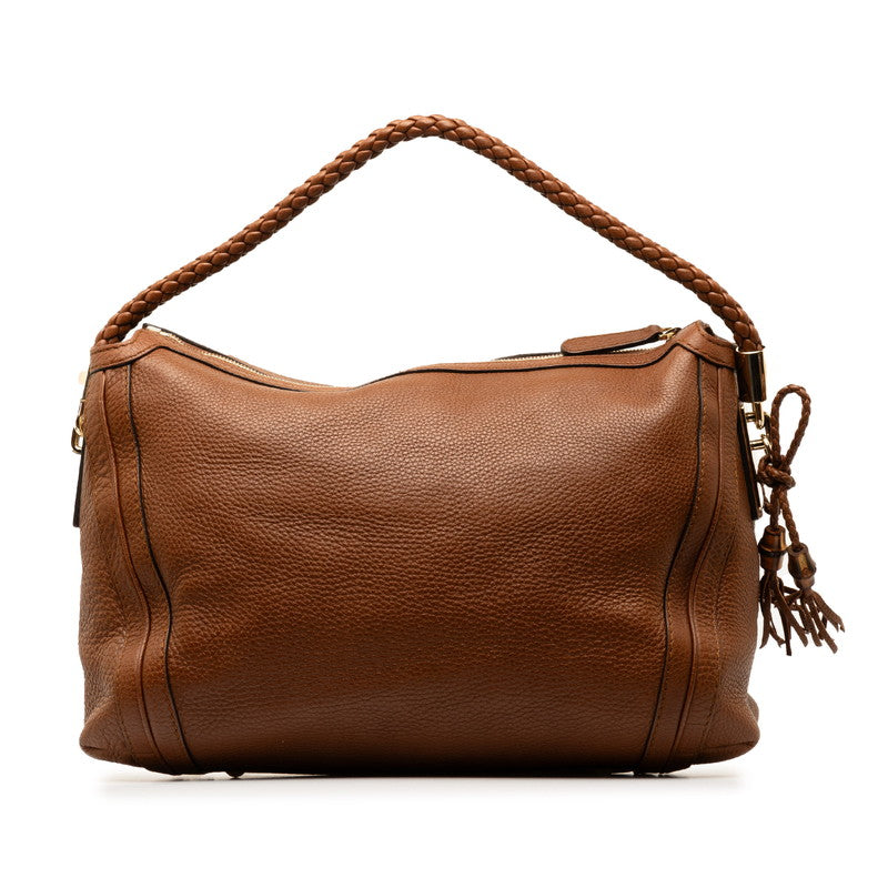 Gucci One-Shoulder Bag Handbag 269949 Brown Leather  Gucci