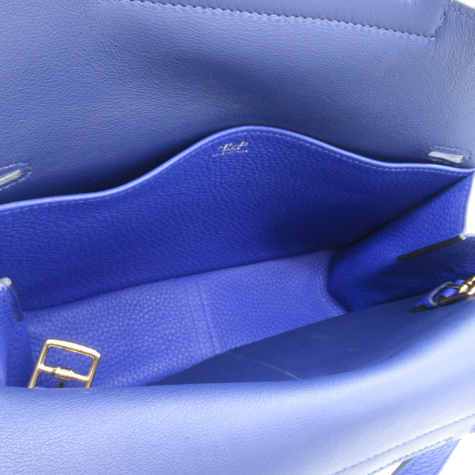 Hermes Hermes Arzan 25 Blue Electric Shoulder Bag Shoulder Bag Leather  Clemence  Blue