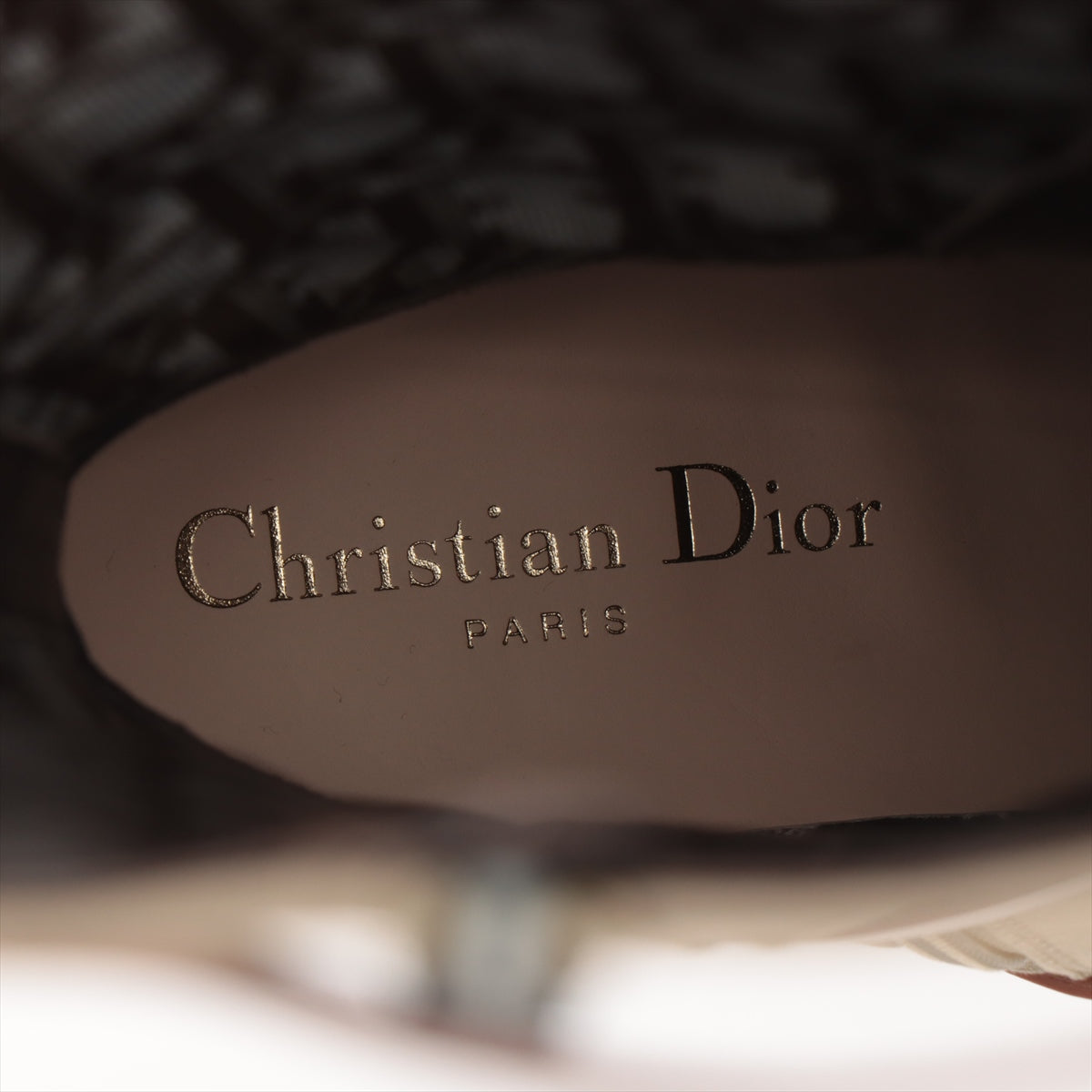 Christian Dior 23SS Leather X Fabric Long Boots 37  Karki Diorevolt