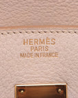 Hermes Birkin 40 Twal Ash x g Clemens Pink Beige G   G 2003 Internal curls are ten dirty