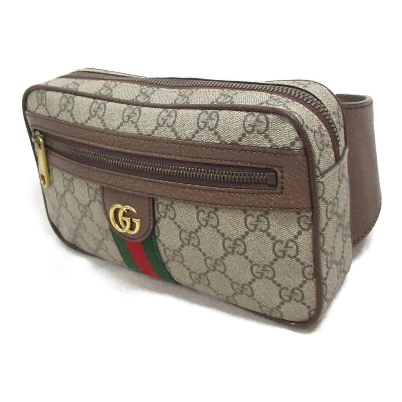 Gucci GG Supreme Waist Bag Body Bag Body Bag Body Bag PVC Coated Canvas   Beige 574796