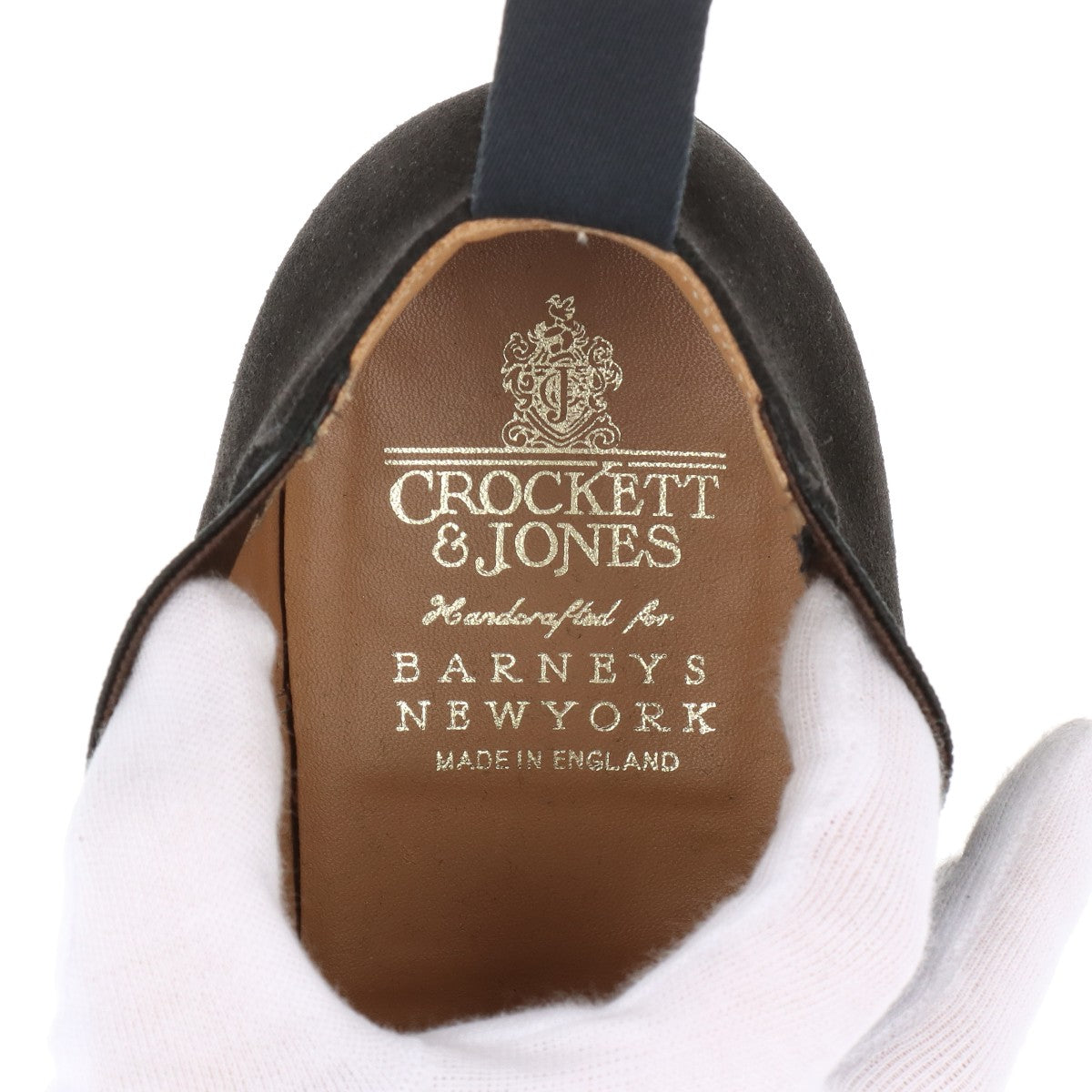 Croquet & Jones Suede Side Goar Boots 8E  Dark Brown Barney New York Exclusive Model Deene 2