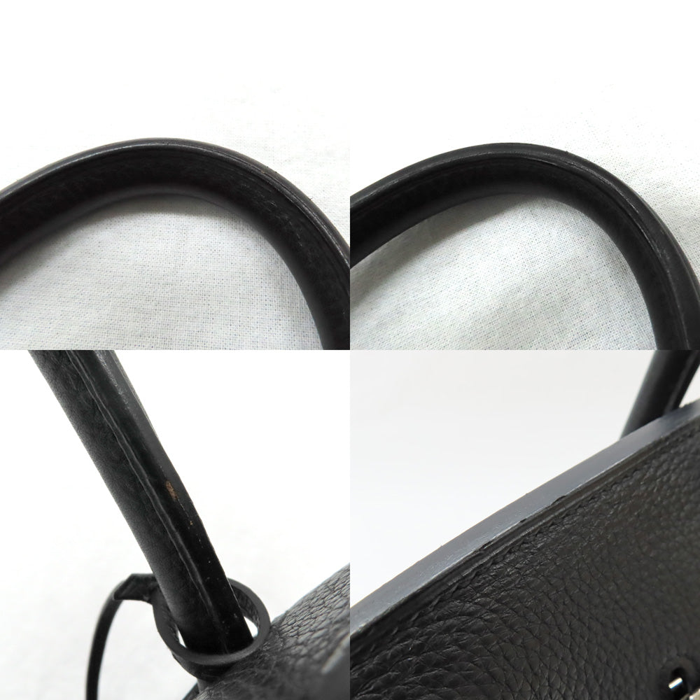 Hermes Birkin 35 Black Noir Silver G   Clemence Handbag  L  2008 Manufacturing Leather  Mens □ Antiquity Wade