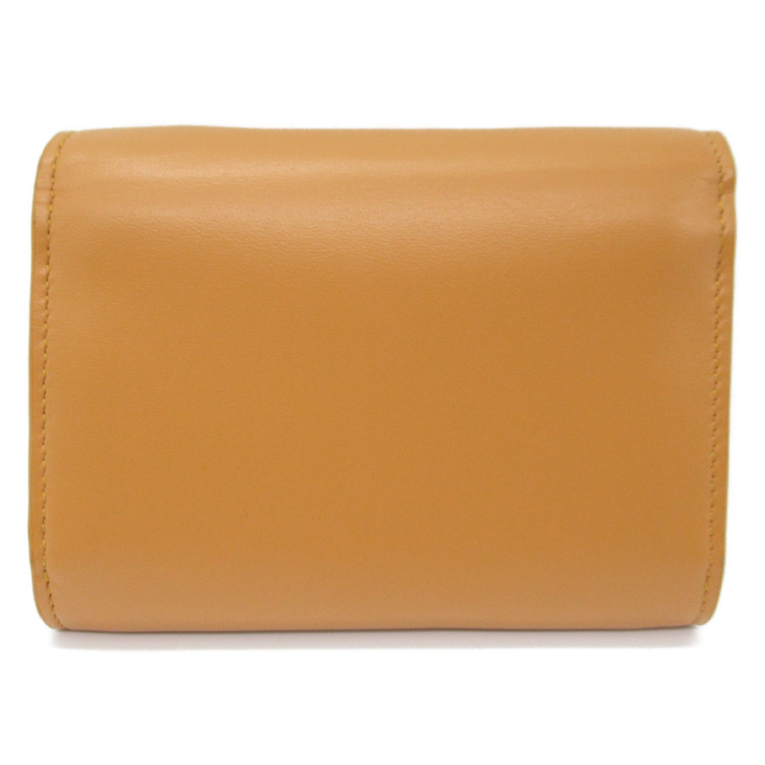 Saint Laurent Chain Wallet Shoulder Bag Leather  Brown 635219