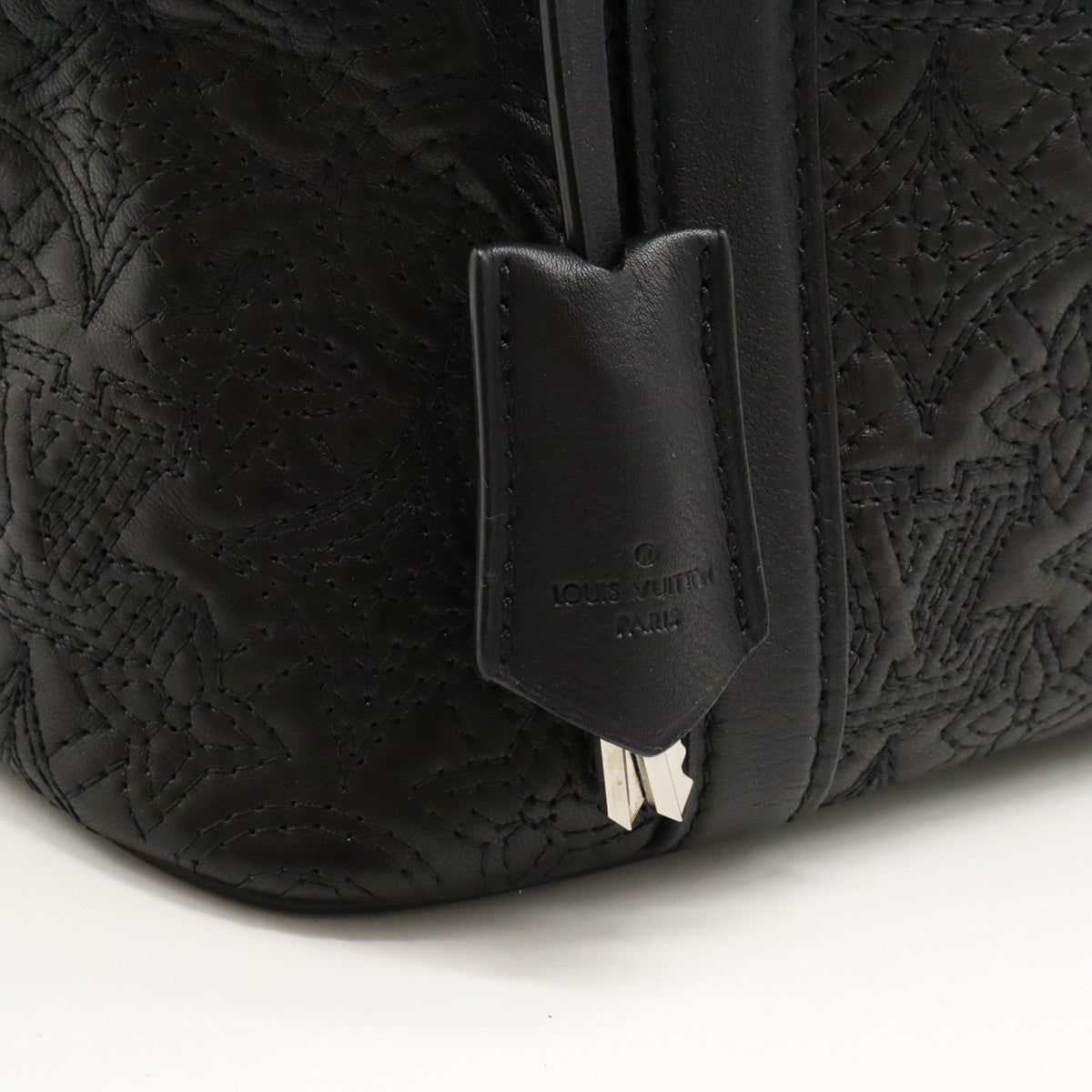 Louis Vuitton Monogram 古董 Ixia MM 托特包 2WAY 單肩包單肩包 黑色 M94204