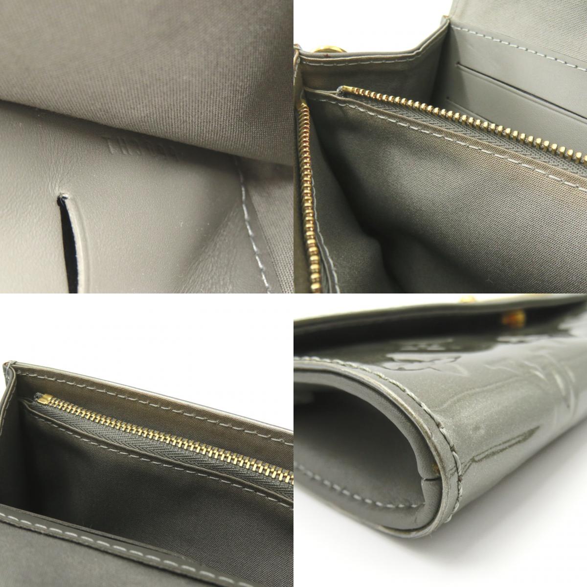 Louis Vuitton Sunset Blue Bird Shoulder Bag Patent Leather Vernis  Grey M91625