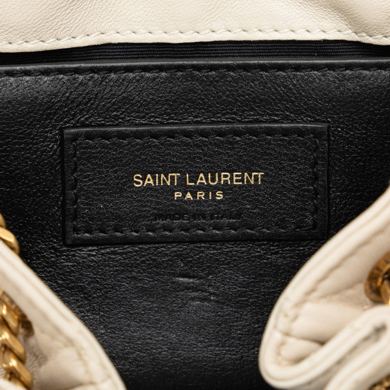 Saint Laurent Mini Nonerita YSL Logo Chain  Shoulder Bag 672738 Beige   Saint Laurent